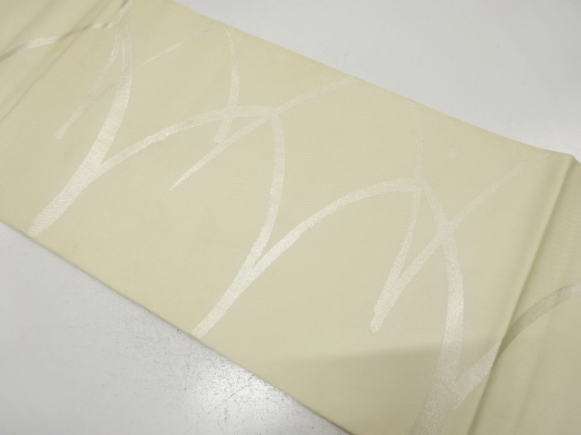 JAPANESE KIMONO / ANTIQUE FUKURO OBI / SILK / WOVEN ABSTRAC PATTERN